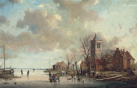 View on a canal near Gouda
