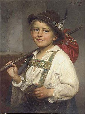 Sample artwork by Johann Friedrich Engel (1844 - 1921), known for figure, portrait, genre paintings - View similar artists and auction records
