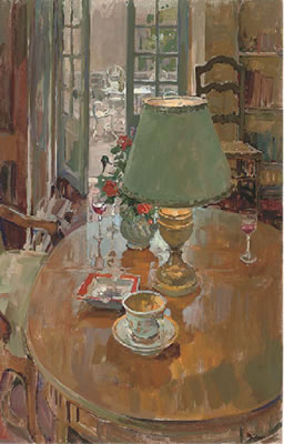 Interior with french windows