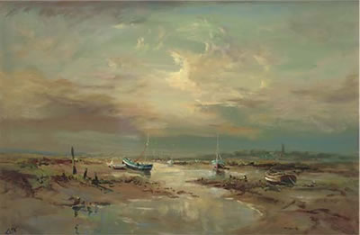 Low tide on the Norfolk Broads