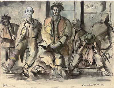 Battle weary soldiers in Holland by Robert Henderson Blyth - Auction record, sale price, and art valuation. Compare with similar artists and explore comparable artworks.