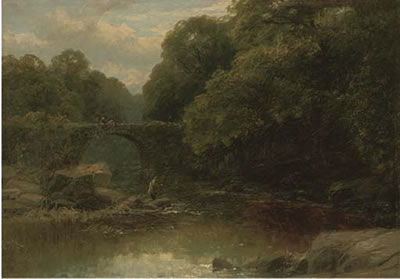 An angler in a rocky river with a bridge beyond by James Burrell Smith - Auction record, sale price, and art valuation. Compare with similar artists and explore comparable artworks.