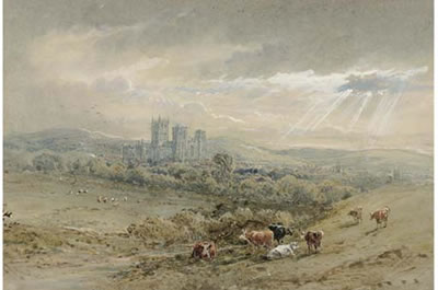 Gloucester Cathedral (illustrated); and Sunset from the Birdlip Escarpment