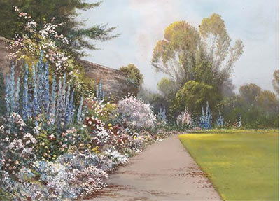 A glorious flowerbed by Reginald D (Daniel) Sherrin - Auction record, sale price, and art valuation. Compare with similar artists and explore comparable artworks.
