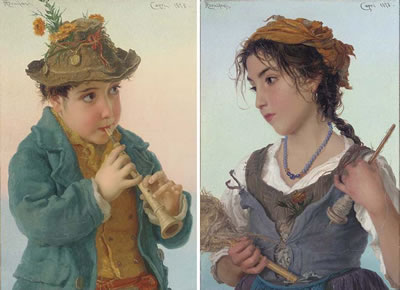 Il pastorillo; and La giovanetta (a pair)