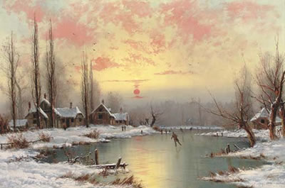 Sample artwork by Nils Hans Christiansen (1850 - 1922), known for landscape painting, deer - View similar artists and auction records