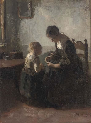 The first lesson by Albert Neuhuys - Auction record, sale price, and art valuation. Compare with similar artists and explore comparable artworks.