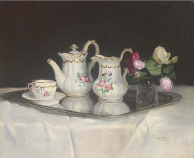 Sample artwork by Joseph Jost (1888 - 1969), known for portrait and still life painting - View similar artists and auction records