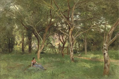 A rest in the orchard
