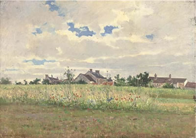 Cottages in summer pasture