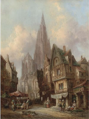 Strassburg, Alsace; Mayence, on the Rhine (a pair) by Henri Schafer - Auction record, sale price, and art valuation. Compare with similar artists and explore comparable artworks.
