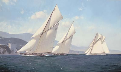 15-metre Fanfare: 'Fifes' racing in the Mediterranean off Monte Carlo