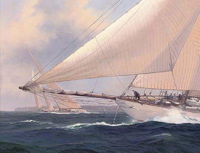 Westward storming down the Solent, 1930