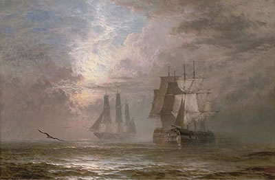 A collision at twilight by Henry Thomas Dawson - Auction record, sale price, and art valuation. Compare with similar artists and explore comparable artworks.