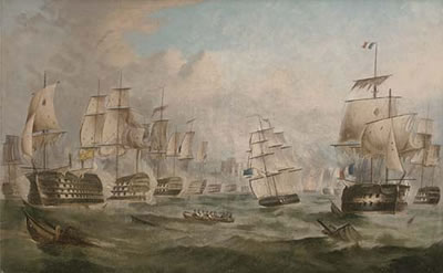 The Battle of Trafalgar, 21st October, 1805