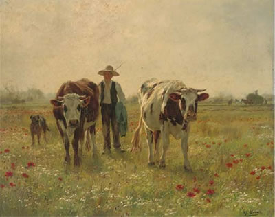Homeward bound by Adolphe Charles Marais - Auction record, sale price, and art valuation. Compare with similar artists and explore comparable artworks.