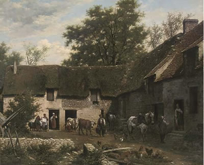 A farmyard in Cernay