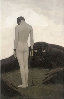Sample artwork by Sascha Schneider (1870 - 1927), known for painting, sculpture, illustration of karl may books - View similar artists and auction records