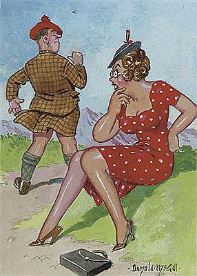 Sample artwork by Donald Fraser Gould McGill (1875 - 1962), known for painting - View similar artists and auction records