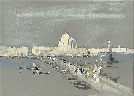 Processiom of the Redentore, Venice by Hercules Brabazon Brabazon - Auction record, sale price, and art valuation. Compare with similar artists and explore comparable artworks.