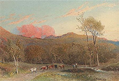 The pink cloud by William Hull - Auction record, sale price, and art valuation. Compare with similar artists and explore comparable artworks.
