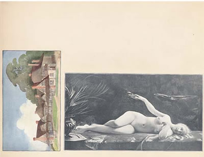 Mock Tudor residence and nude