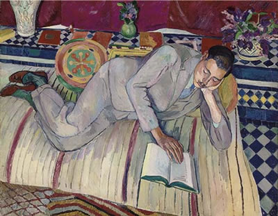 Sample artwork by Edward Wolfe (1897 - 1982), known for semi-abstract figure, still life, landscape and portrait painting and drawing, some cubism - View similar artists and auction records