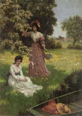 Spring blossoms by Charles Haigh Wood - Auction record, sale price, and art valuation. Compare with similar artists and explore comparable artworks.