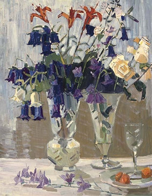 Still Life with Roses and Lilies