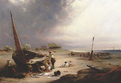 View of the East Coast, Near Yarmouth by John Wilson Ewbank - Auction record, sale price, and art valuation. Compare with similar artists and explore comparable artworks.