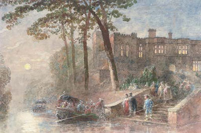 Leaving the party by boat by George Haydock Dodgson - Auction record, sale price, and art valuation. Compare with similar artists and explore comparable artworks.