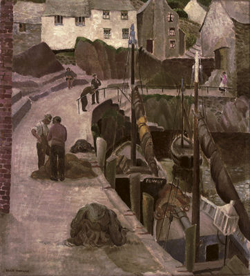 Fishing Nets at Harbour, Cornwall by Billie Waters - Auction record, sale price, and art valuation. Compare with similar artists and explore comparable artworks.