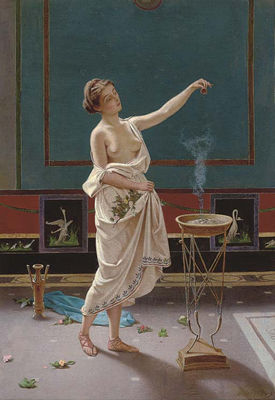 The Incense Burner by Alfonso Savini - Auction record, sale price, and art valuation. Compare with similar artists and explore comparable artworks.