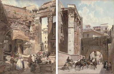 The Fish Market, Rome; and The Temple of Mars Ultor
