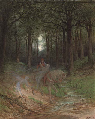 Fairies Bewitching a Traveller in a Moonlit Forest by Johann Georg Mohr - Auction record, sale price, and art valuation. Compare with similar artists and explore comparable artworks.