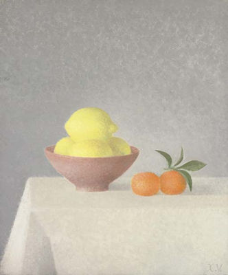 Nature morte au citron et deux mandarines by Xavier Valls - Auction record, sale price, and art valuation. Compare with similar artists and explore comparable artworks.