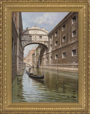 A Peaceful Venetian Backwater, the Bridge of Sighs Beyond