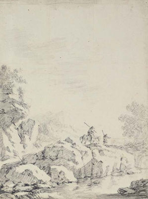 Travellers in a rocky river landscape by Johann Christoph Dietzsch - Auction record, sale price, and art valuation. Compare with similar artists and explore comparable artworks.