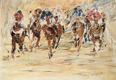The Final Furlong by Louise Mansfield - Auction record, sale price, and art valuation. Compare with similar artists and explore comparable artworks.