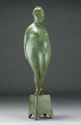 Little Fat Figure by Carolyn Mulholland - Auction record, sale price, and art valuation. Compare with similar artists and explore comparable artworks.