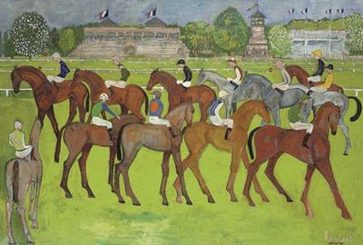 The Famous Silks, Chantilly by Elie Lambert - Auction record, sale price, and art valuation. Compare with similar artists and explore comparable artworks.