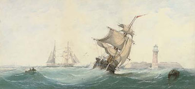 A Merchant Brig Running Out to Sea in a Heavy Swell by Richmond Markes - Auction record, sale price, and art valuation. Compare with similar artists and explore comparable artworks.