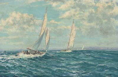 Rounding the Buoy off Cowes