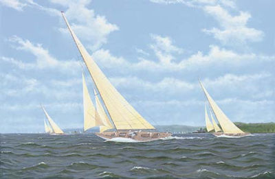 Cambria Racing in the Solent off Cowes by Stewart Joyce - Auction record, sale price, and art valuation. Compare with similar artists and explore comparable artworks.