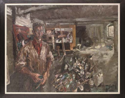 The artist's studio by David Martin - Auction record, sale price, and art valuation. Compare with similar artists and explore comparable artworks.