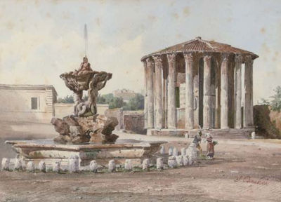 The Temple of Vesta, Rome