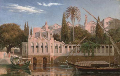 A palace on the Nile at Cairo