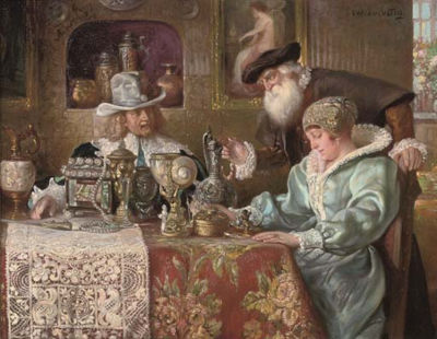 The connoisseurs by Ludwig Augustin - Auction record, sale price, and art valuation. Compare with similar artists and explore comparable artworks.