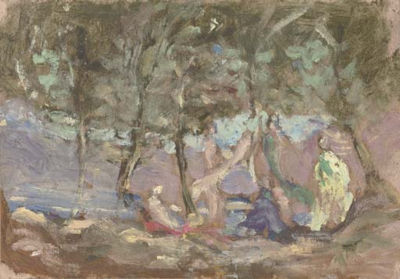 Figures bathing