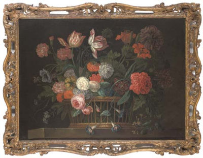 Sample artwork by Jacob Huysum (1687 - 1740), known for botanical illustration, floral painting - View similar artists and auction records